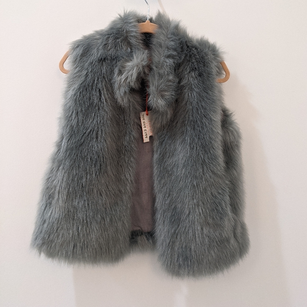 Jigsaw Girls Faux Fur Gilet 8-9